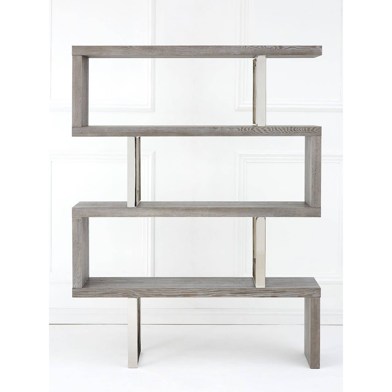 Sleek Elm Wood Bookcase