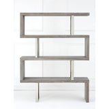 Sleek Elm Wood Bookcase
