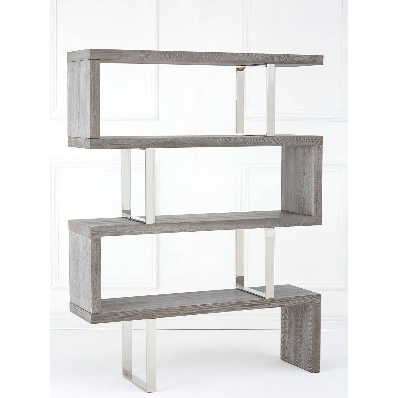 Sleek Elm Wood Bookcase