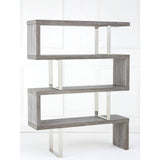 Sleek Elm Wood Bookcase