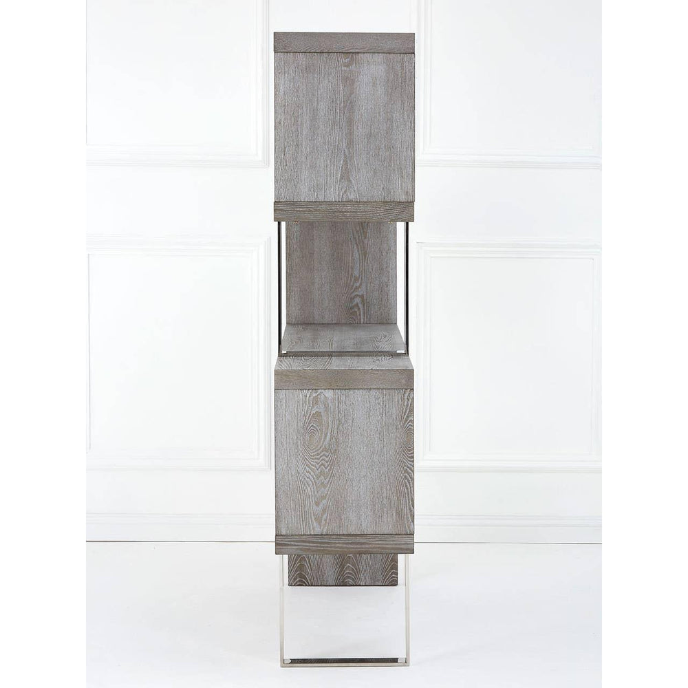 Sleek Elm Wood Bookcase