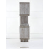 Sleek Elm Wood Bookcase