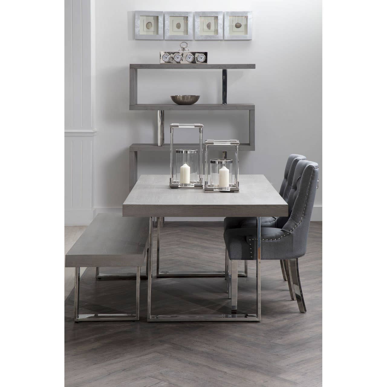 Sleek Elm Wood Bookcase