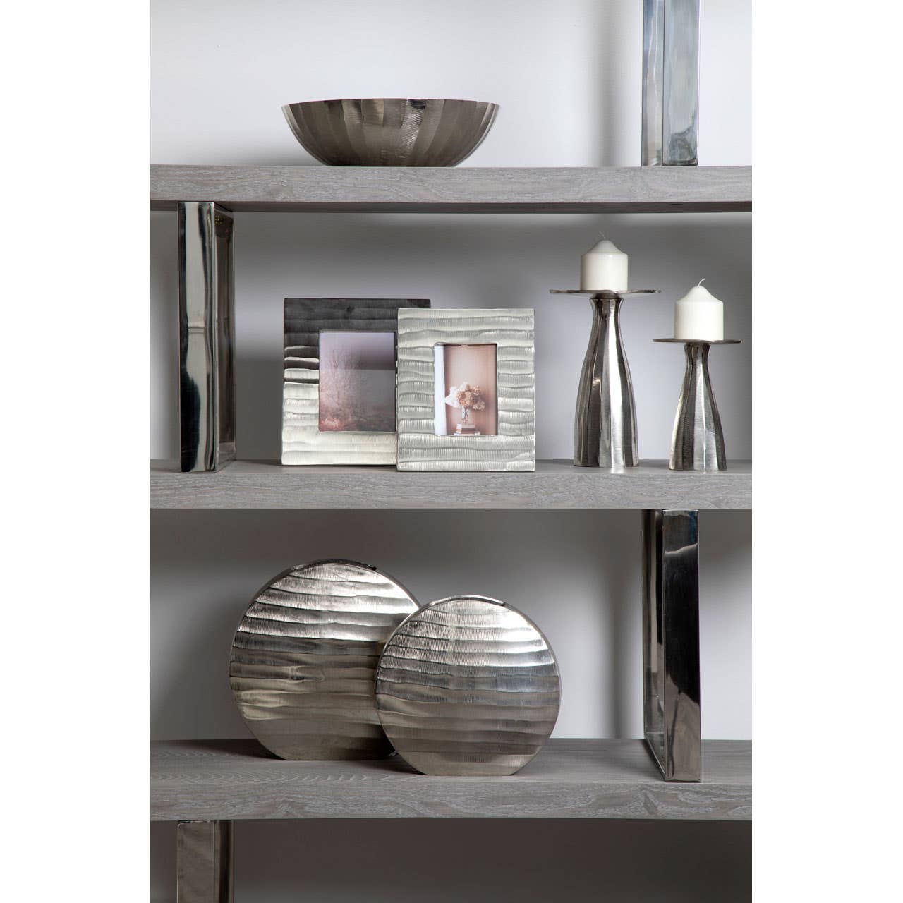 Sleek Elm Wood Bookcase