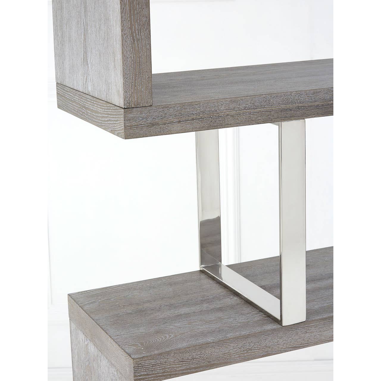 Sleek Elm Wood Bookcase