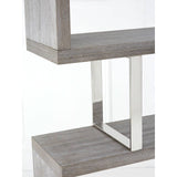 Sleek Elm Wood Bookcase