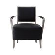 Luxe Leather Steel Lounge