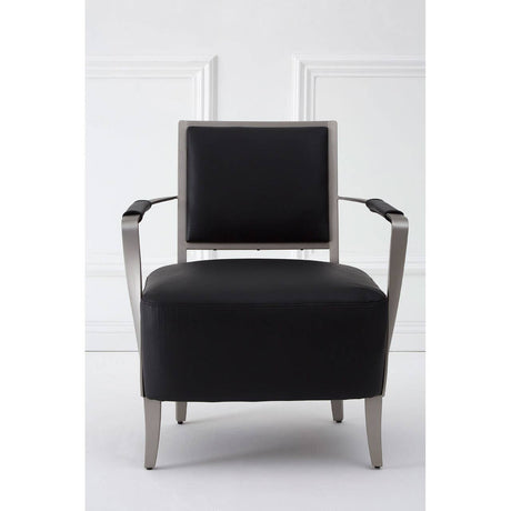 Luxe Leather Steel Lounge