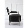 Luxe Leather Steel Lounge