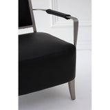 Luxe Leather Steel Lounge