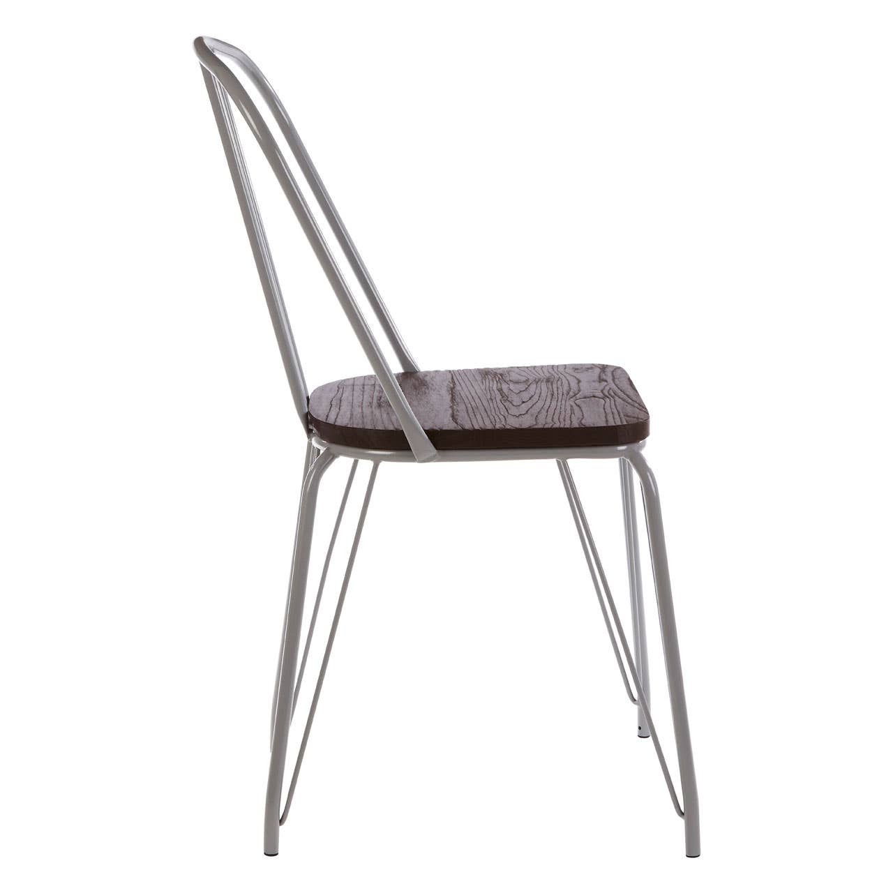 Rustic Metal & Wood Chair