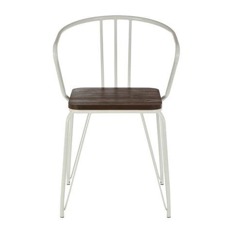 Modern Metal & Elm Chair