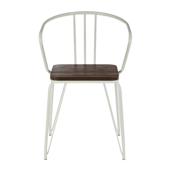 Modern Metal & Elm Chair