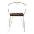 Modern Metal & Elm Chair