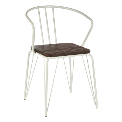 Modern Metal & Elm Chair