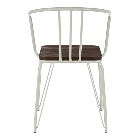 Modern Metal & Elm Chair