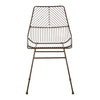 Geometric Bronze Wire Chair