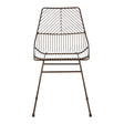 Geometric Bronze Wire Chair