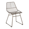 Geometric Bronze Wire Chair