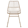 Geometric Gold Wire Chair