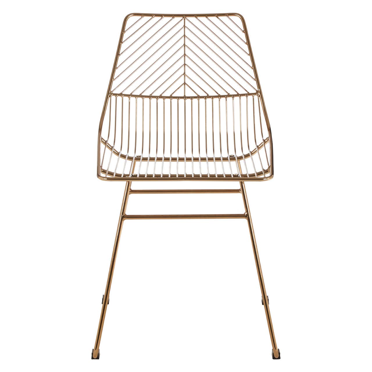 Geometric Gold Wire Chair
