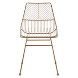 Geometric Gold Wire Chair