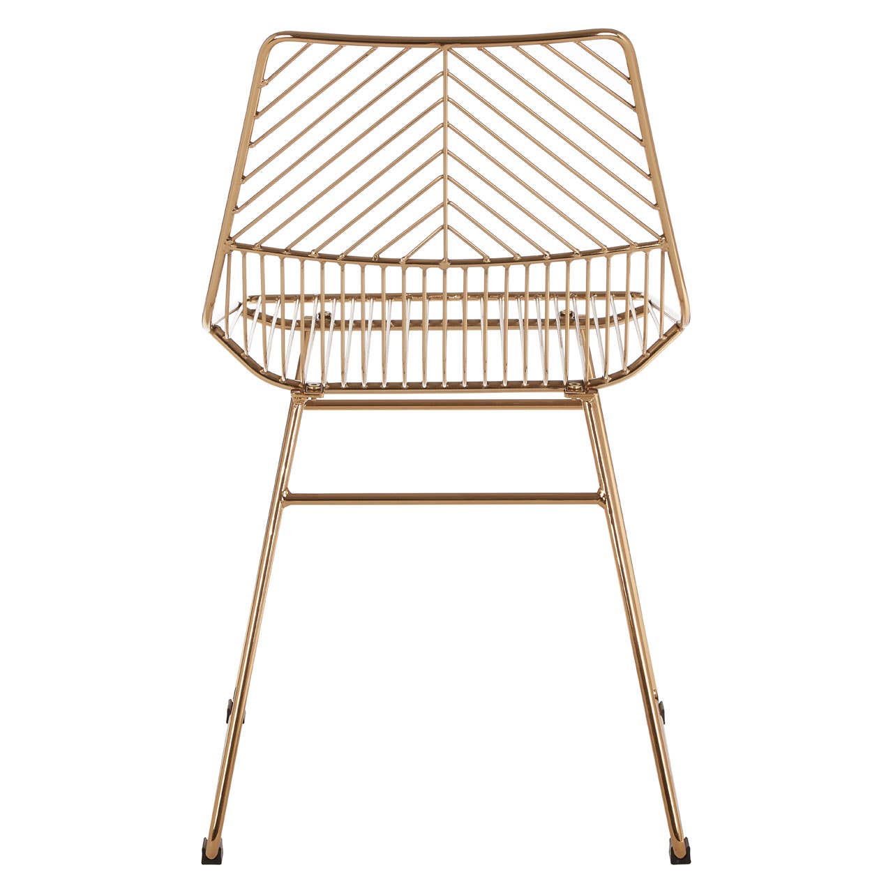 Geometric Gold Wire Chair