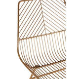 Geometric Gold Wire Chair