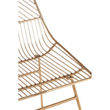 Geometric Gold Wire Chair