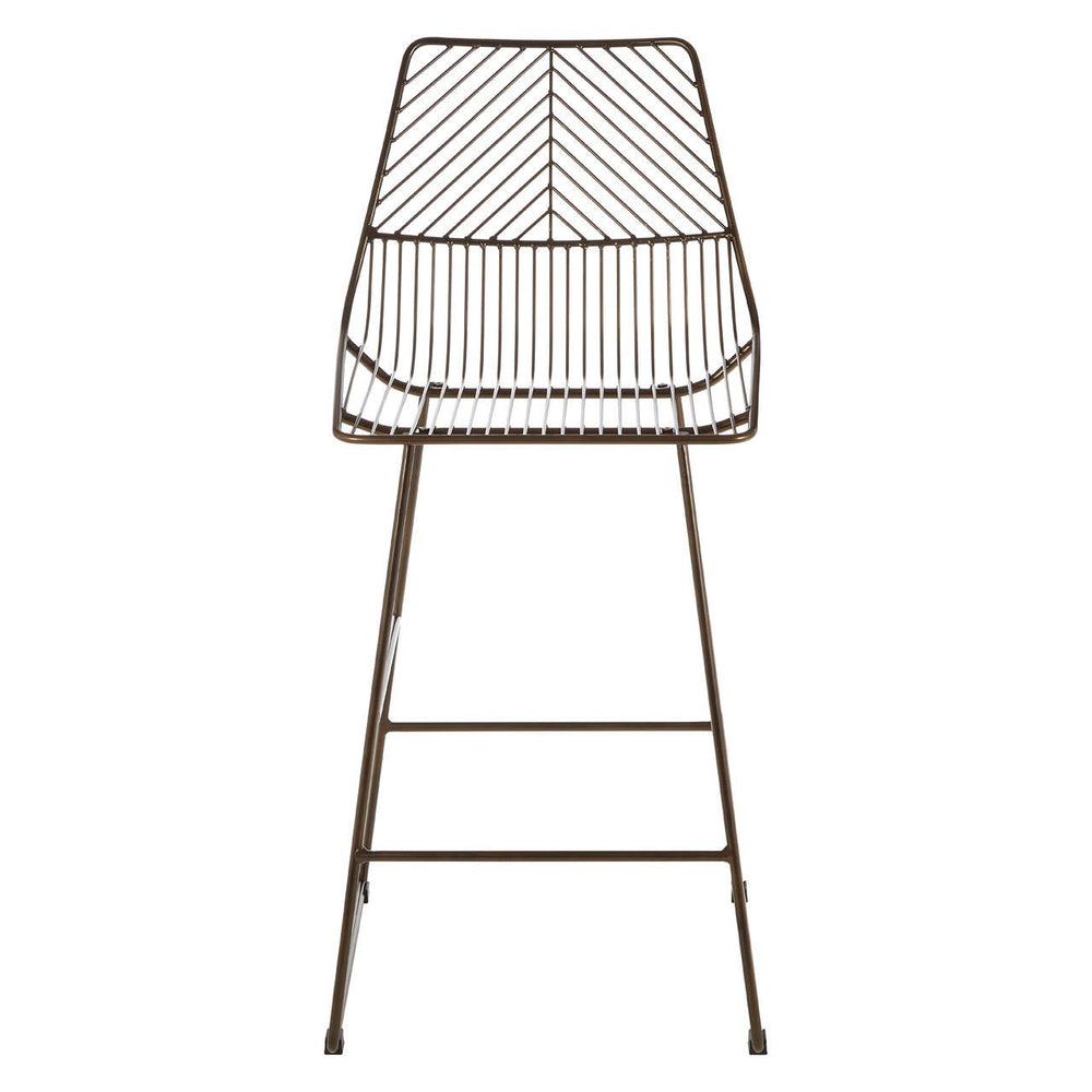 Leaf Design Wire Bar Chair