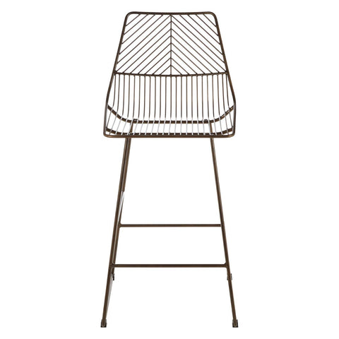 Leaf Design Wire Bar Chair