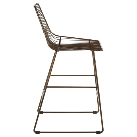 Leaf Design Wire Bar Chair