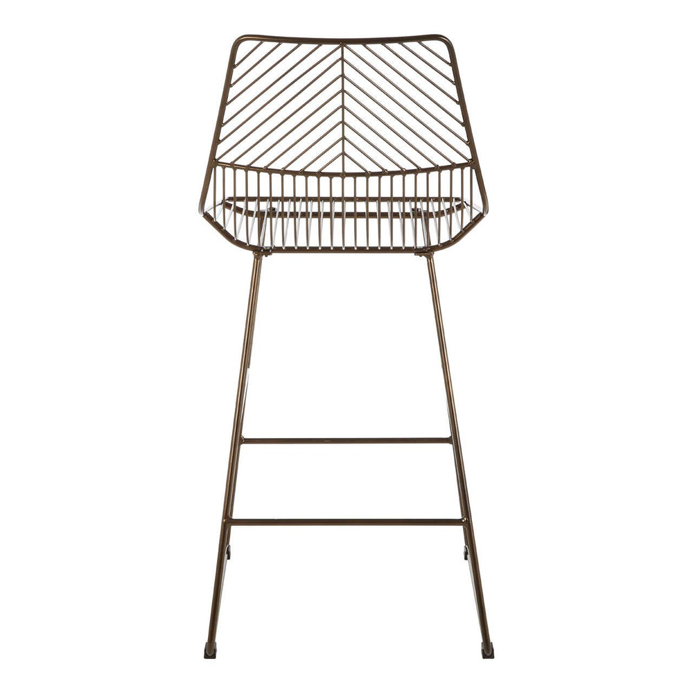 Leaf Design Wire Bar Chair