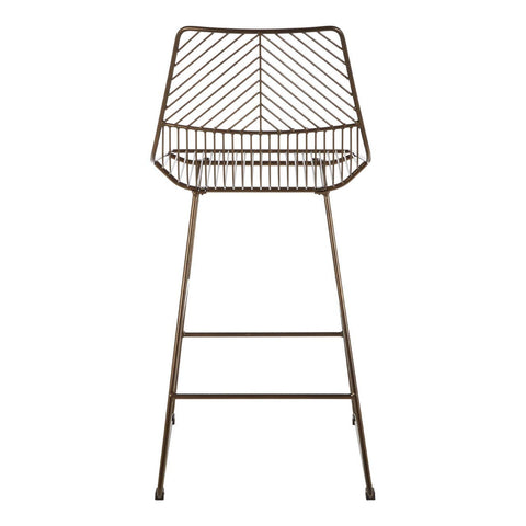 Leaf Design Wire Bar Chair