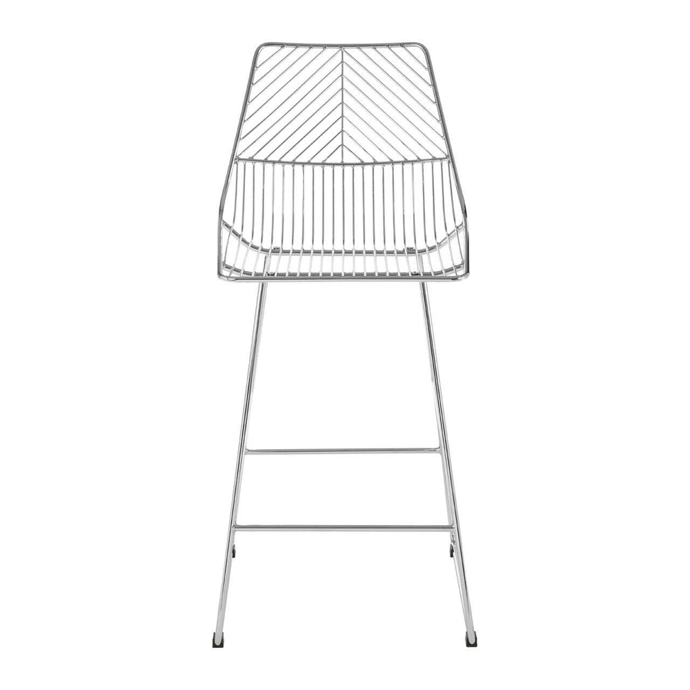 Leaf Design Wire Bar Chair