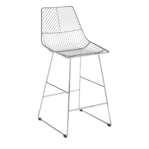 Leaf Design Wire Bar Chair