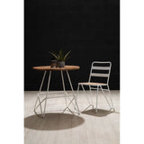 Elm Wood Round Dining Table