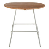 Golden Elm Metal Dining Table