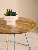 Golden Elm Metal Dining Table