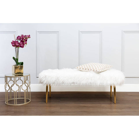 Champagne Mirror Glass Accent Tables