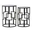 Angular Black Iron Tables