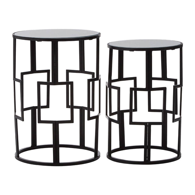 Angular Black Iron Tables