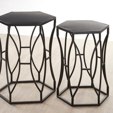 Avantis Black Iron Side Tables