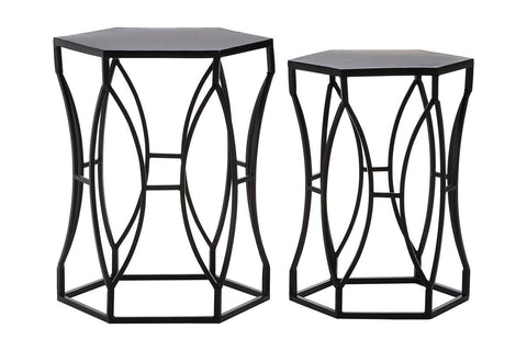 Avantis Black Iron Side Tables