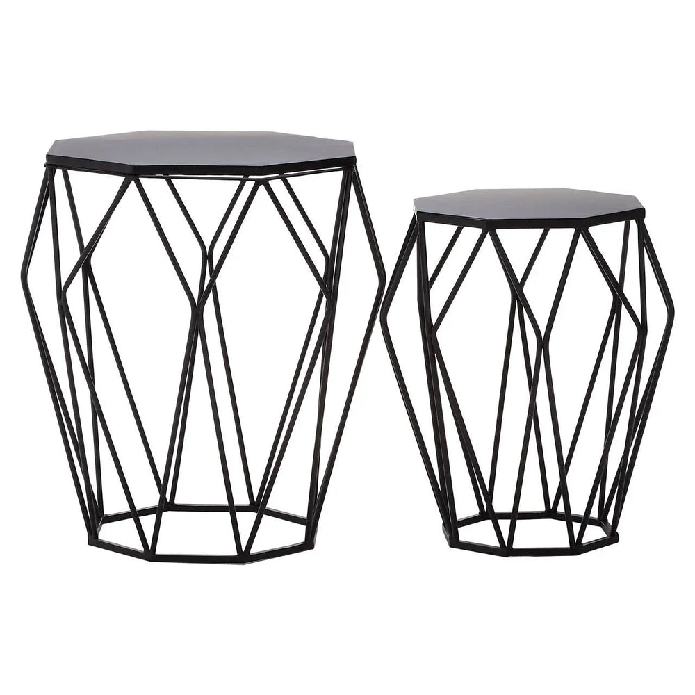 Modern Black Hexagon Tables