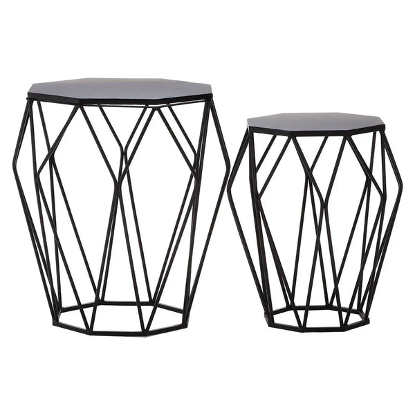Modern Black Hexagon Tables