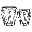 Modern Black Hexagon Tables