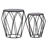 Modern Black Hexagon Tables