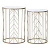 Champagne Arrow Side Tables