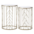 Champagne Arrow Side Tables